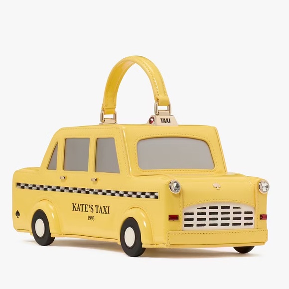 ♠️Kate Spade New York NYC 3D Big Apple Kate’s Taxi Crossbody Bag NWT